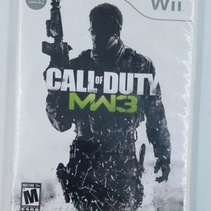 The product is a Nintendo Wii game, Call of Duty: Modern Warfare 3